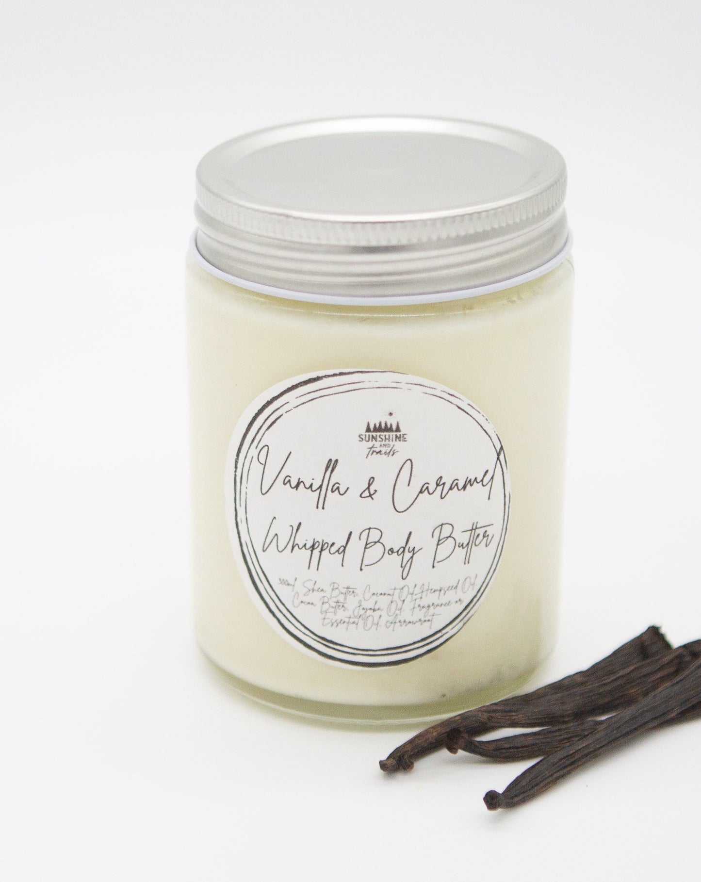 Vanilla and Caramel Whipped Body Butter Large