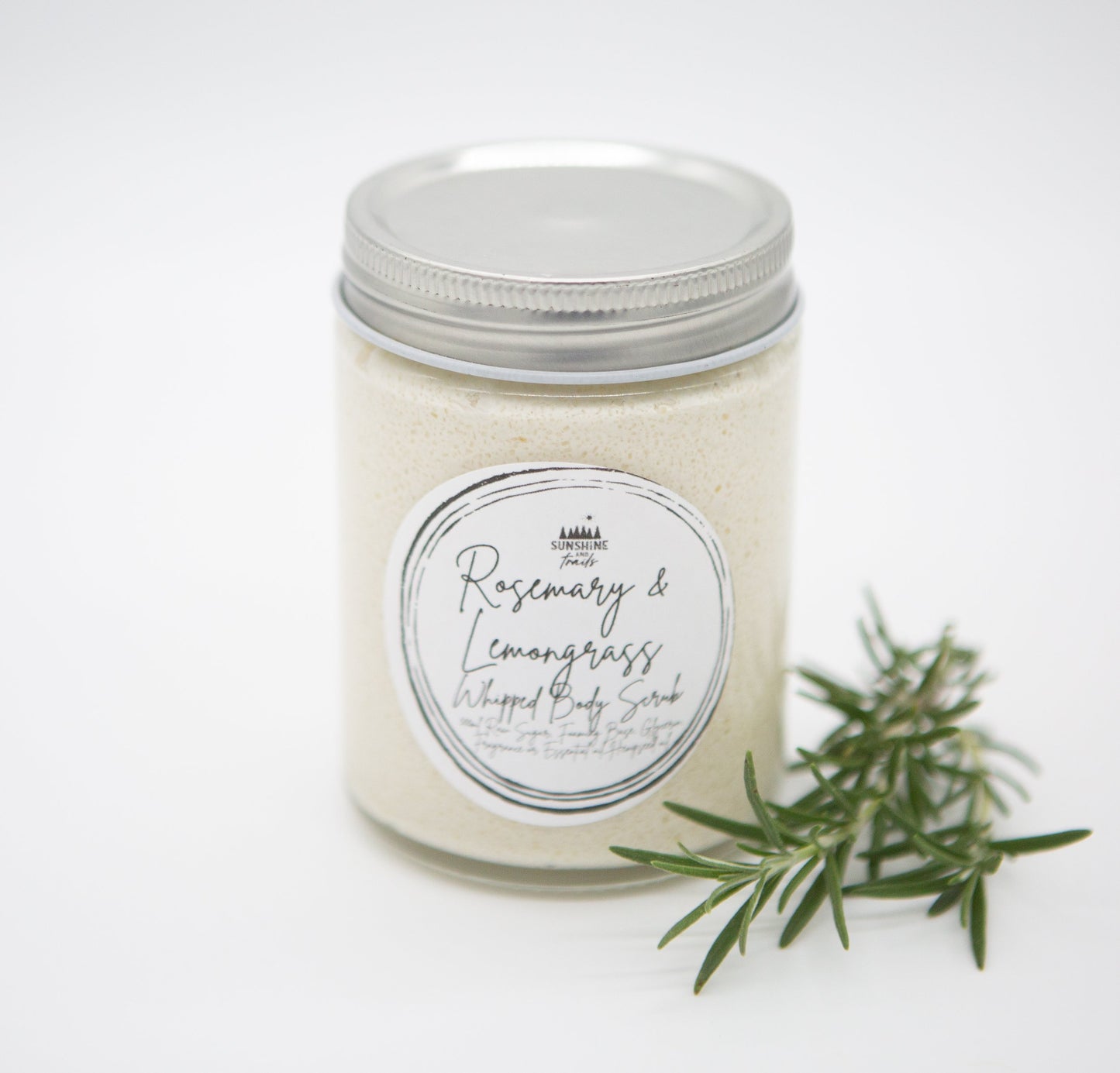 Lemongrass & Rosemary Whipped Body Scrub Large