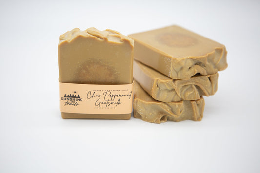 Choc Peppermint Goats milk Soap