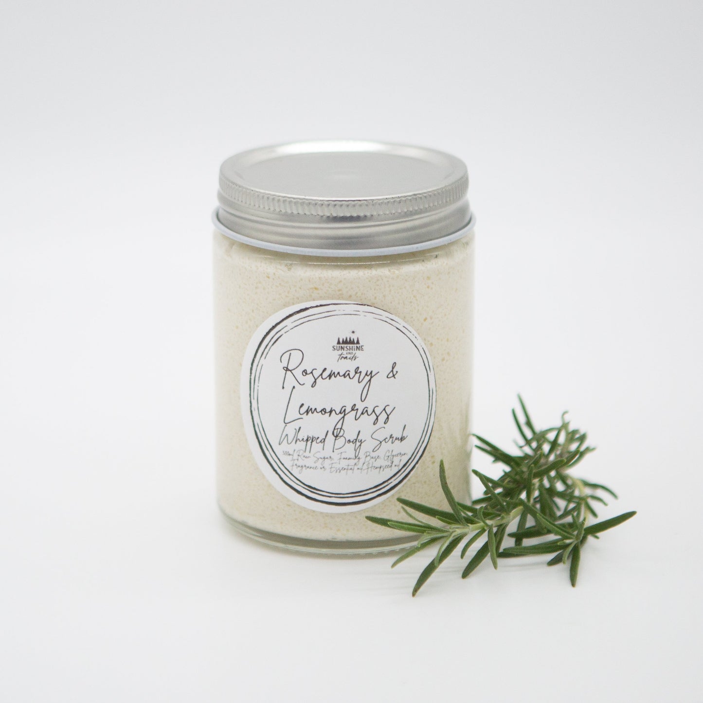 Lemongrass & Rosemary Whipped Body Scrub  Large