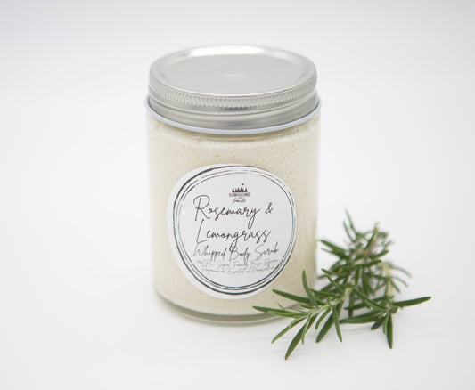 Lemongrass & Rosemary Whipped Body Scrub  Large